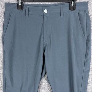 Primo Pants Mens 32‎ Regular Gray Tapered Golf Stretch Performance Ankle Zip